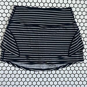 Navy and White Stripe Athleta Skirt